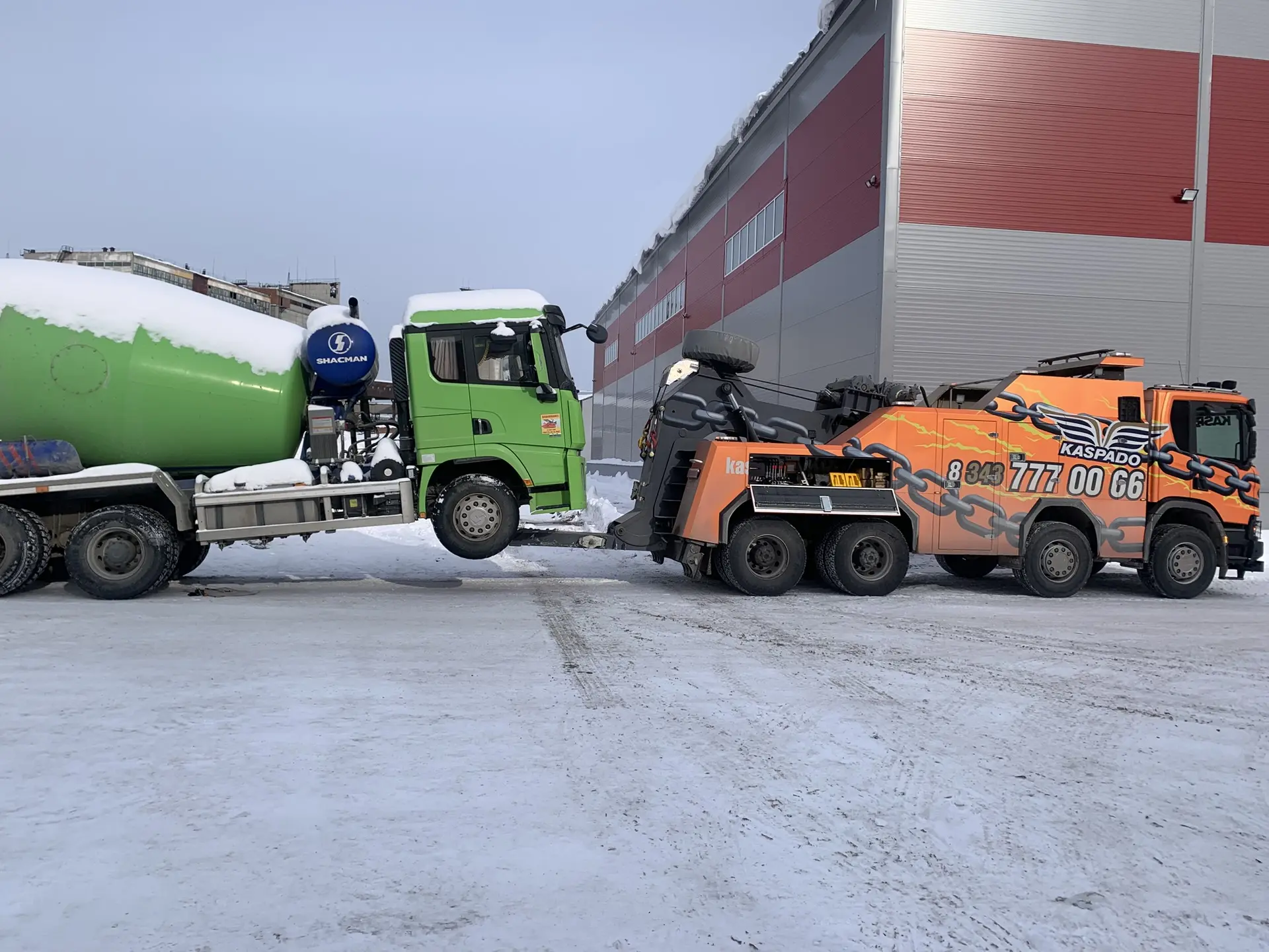 эвакуация бетоносмесителя